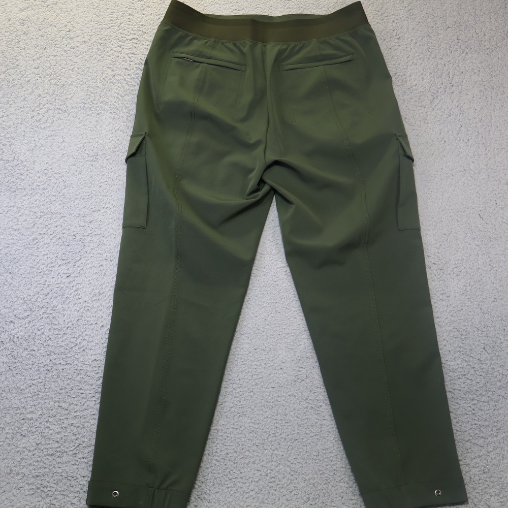 Athleta Headlands Hybrid Cargo II Tights 14 Olive Green Hiking Pants 467187-05 - Picture 8 of 9